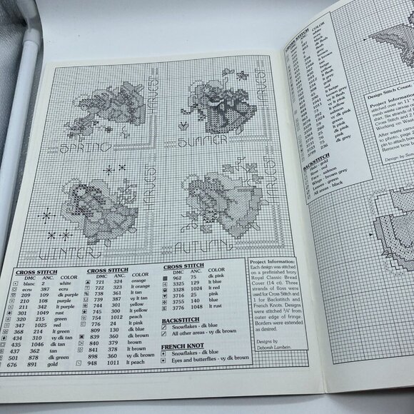 Angels Galore Cross Stitch Pattern Book 38 Designs Leisure Arts 2960 Vintage - Picture 10 of 13